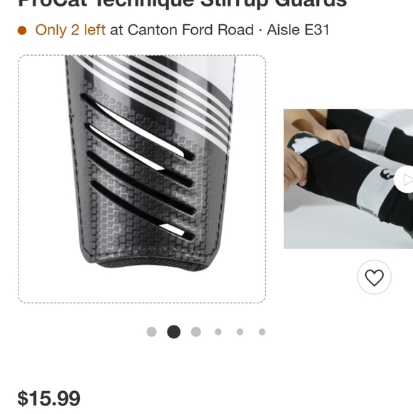 Stirrup Shin Guards  ProCat Technique size Large New never used with tags - Picture 2 of 3